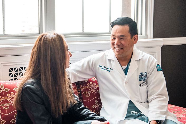 pancreatic cancer patient nicole tringer with dr david kwon