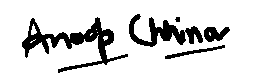 signature of Dr. Anoop Chhina