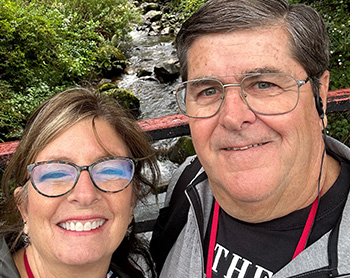 cardiac rehab patient mark with his wife