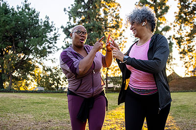women supporting women's heart health