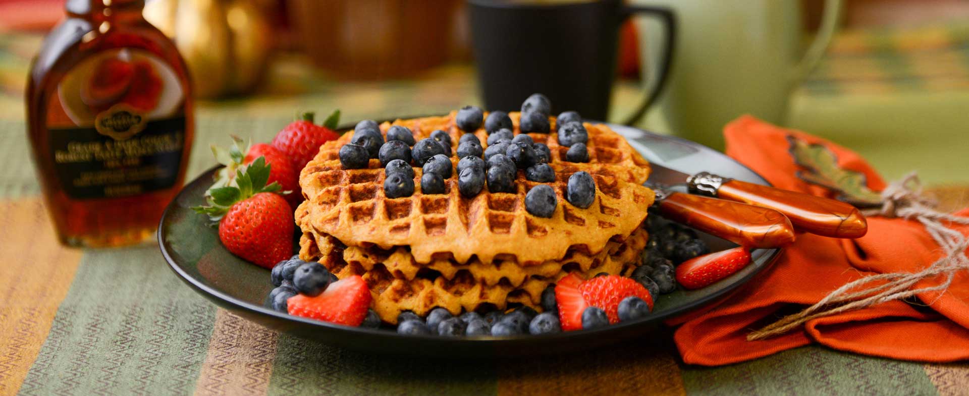 gluten free pumpkin waffles