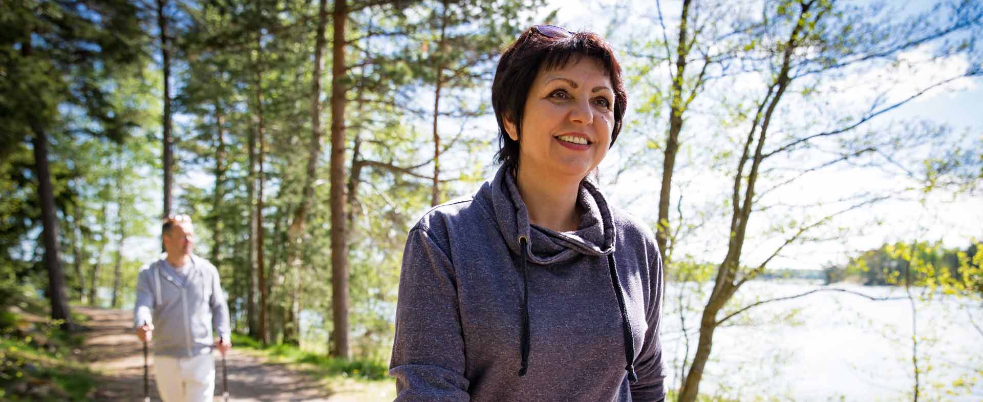 woman walking after joint replacement