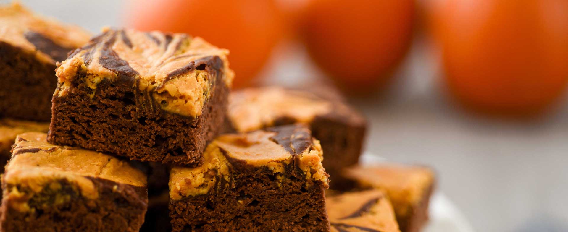 pumpkin swirl brownies