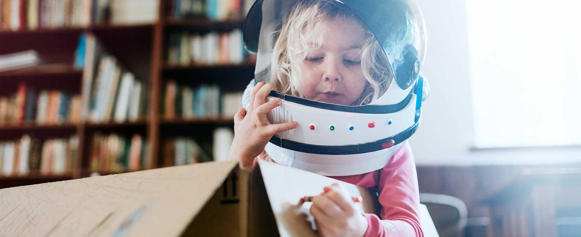 girl playing pretend