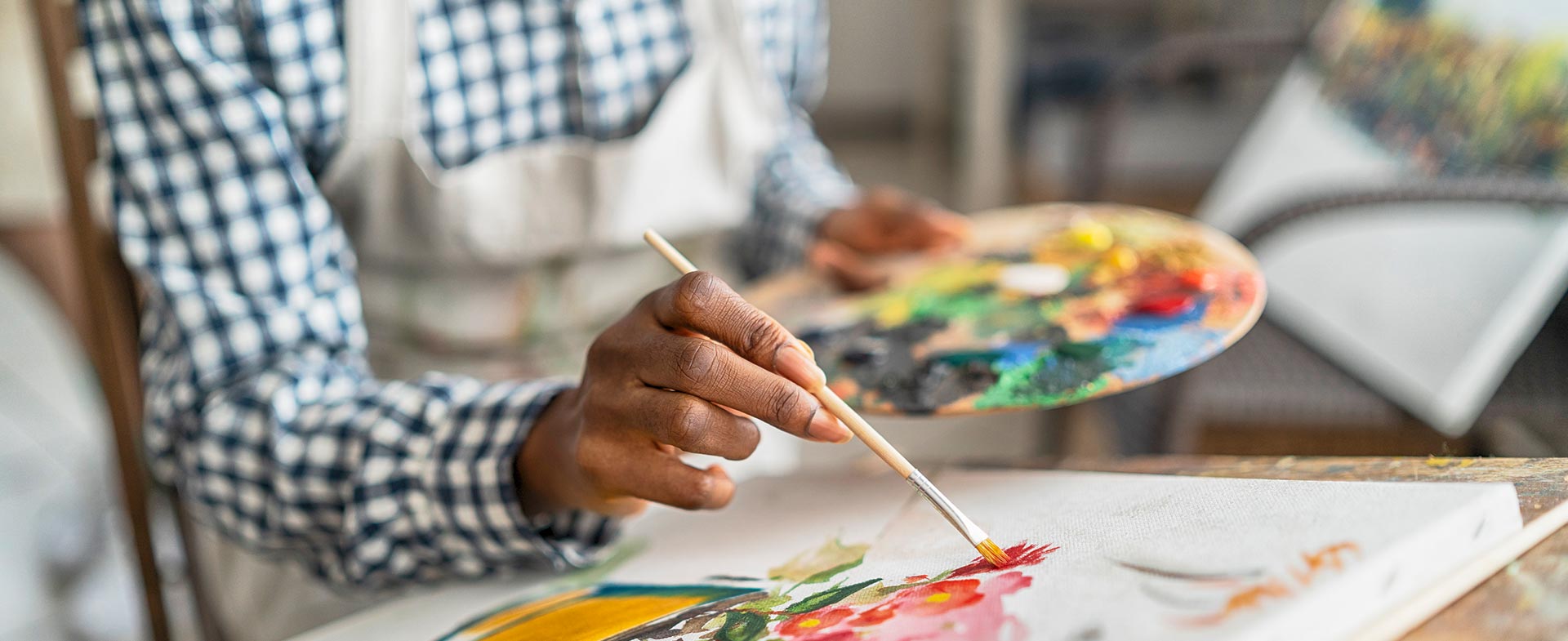 woman painting
