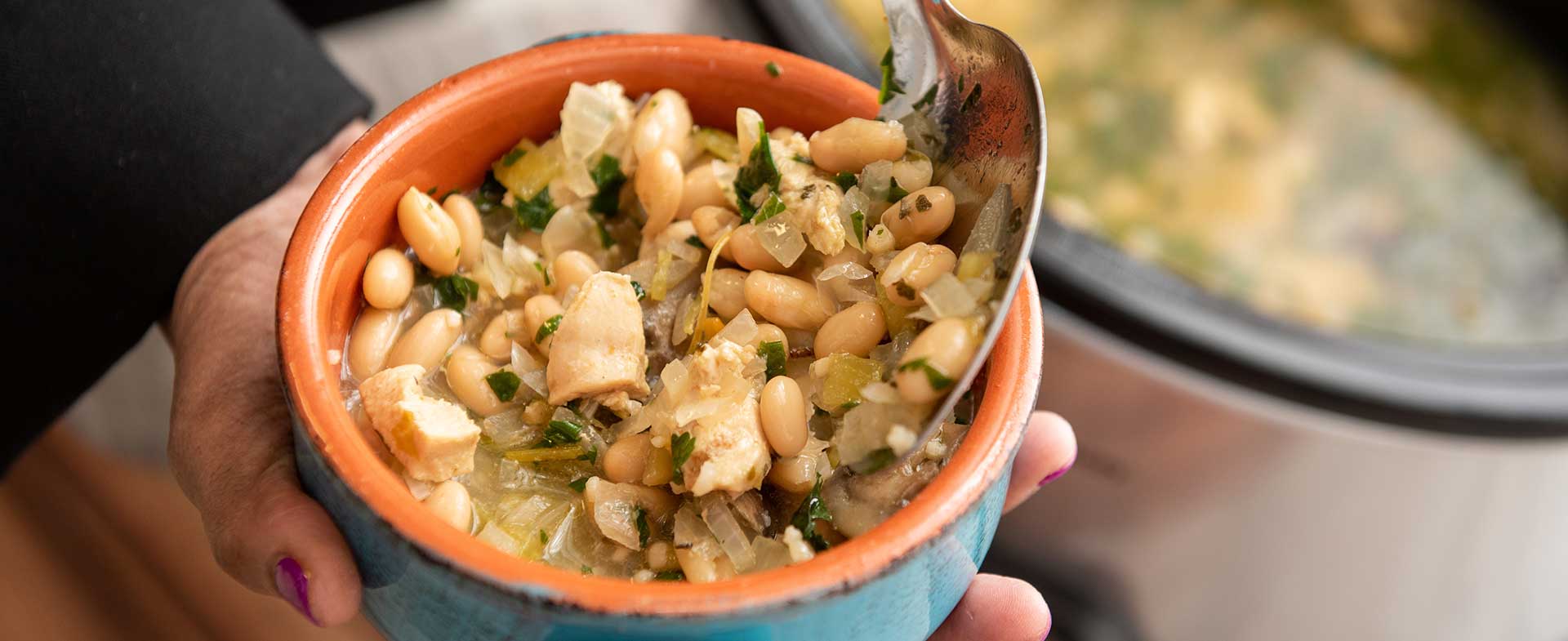 Slow Cooker White Bean Chicken Chili