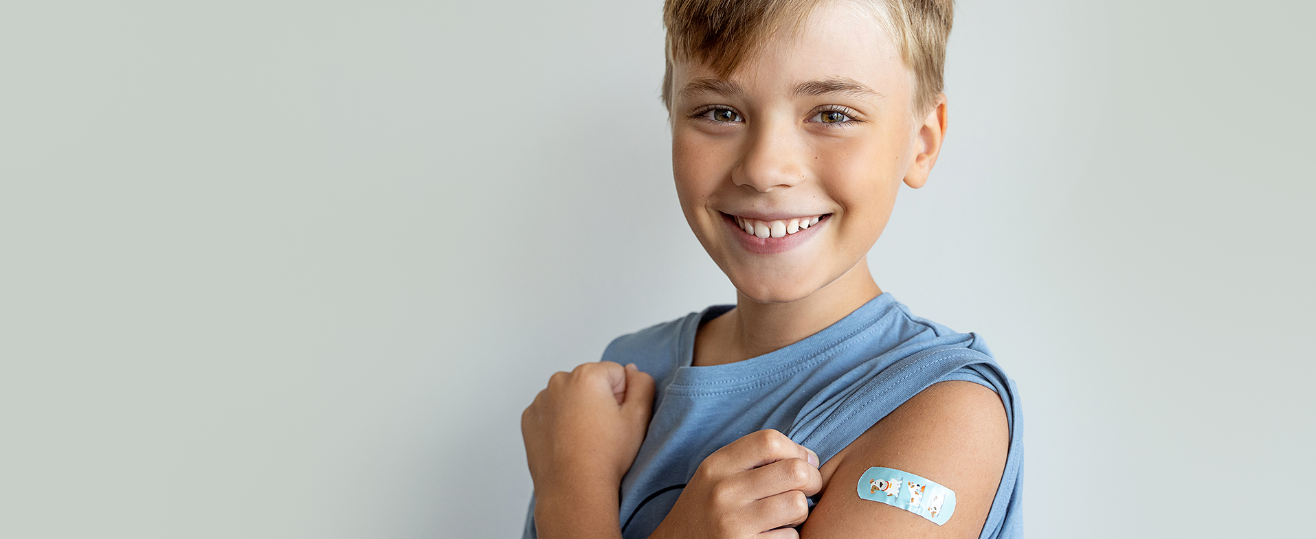 boy with band aid