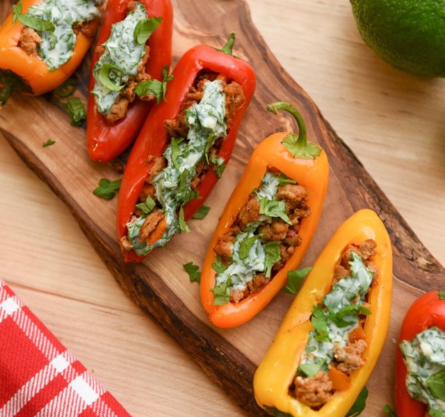 mini southwest stuffed peppers