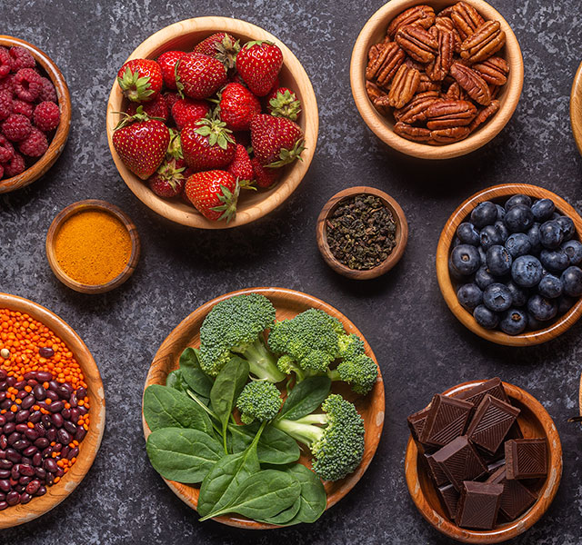 variety of antioxidants