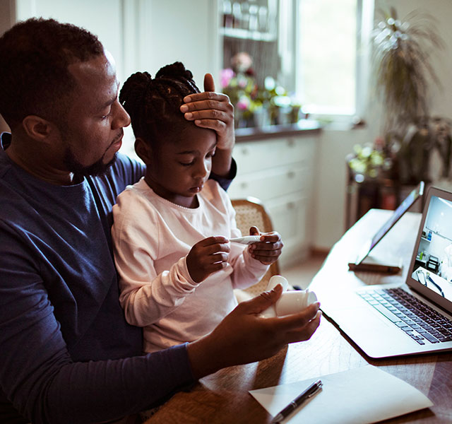 father with daughter