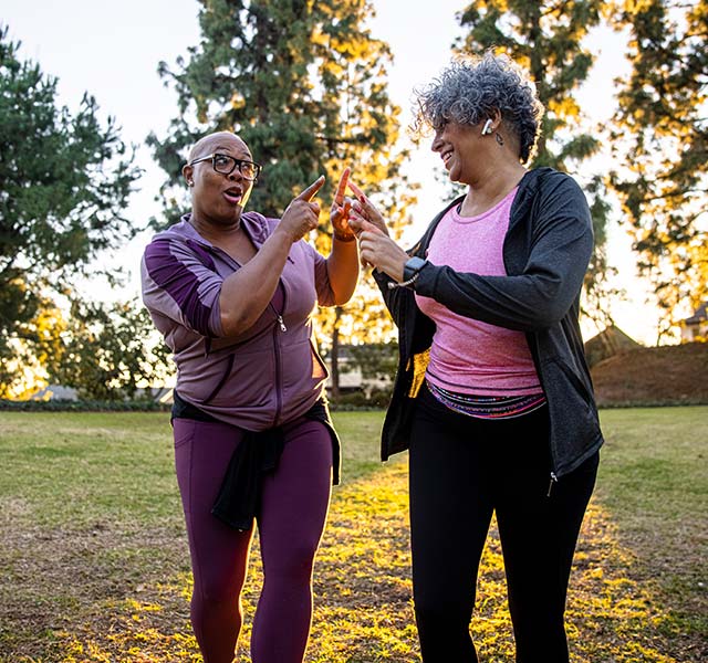 women supporting women's heart health