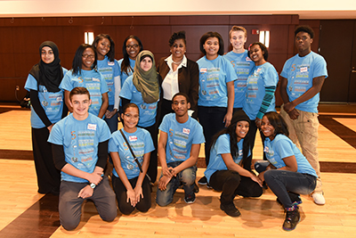 Group of youth ambassadors at the youth summit