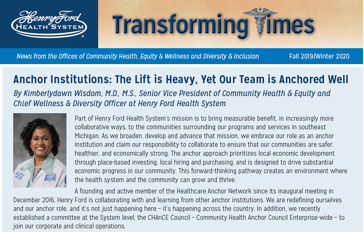 Transformation Times Fall 2019/Winter 2020