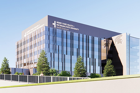Future of Health MSU research building rendering