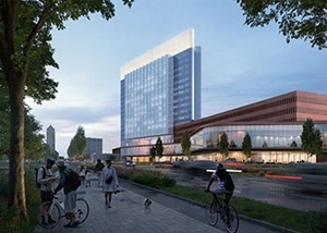 Rendering of building