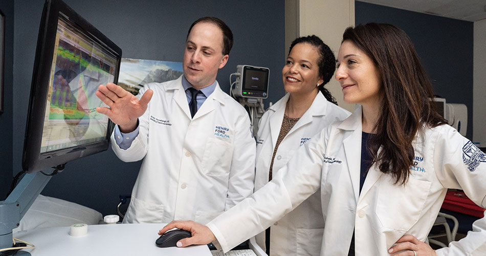 physicians at computer station