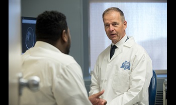 Two doctors having a meeting