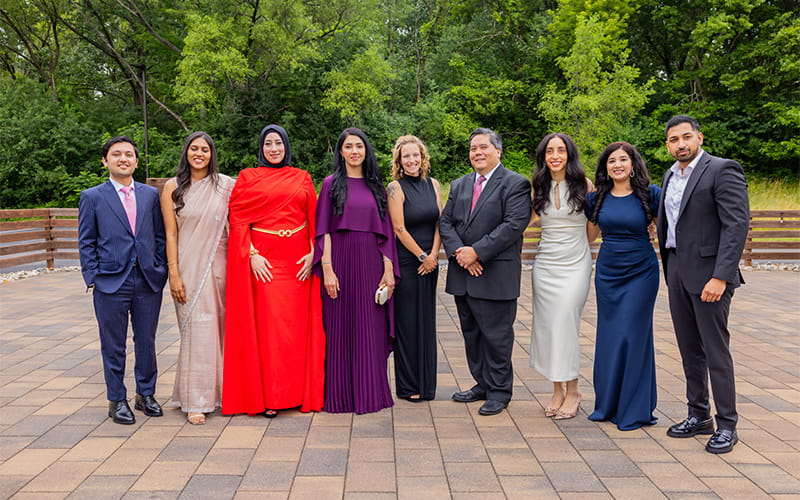 Group of  residents at an event