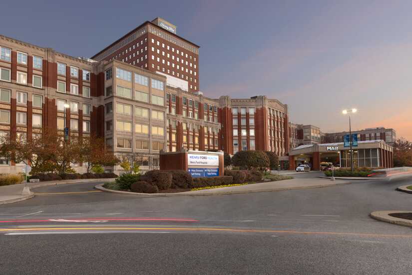 Exterior rendering of Henry Ford Hospital