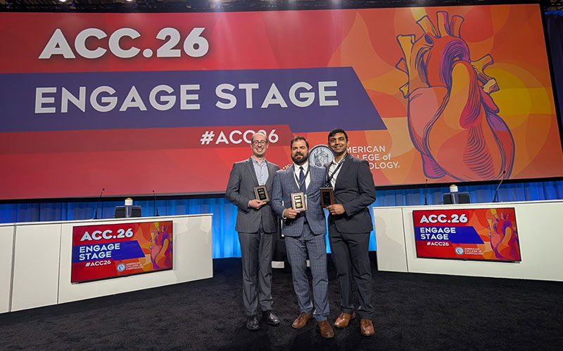 Fellows at conference winning award