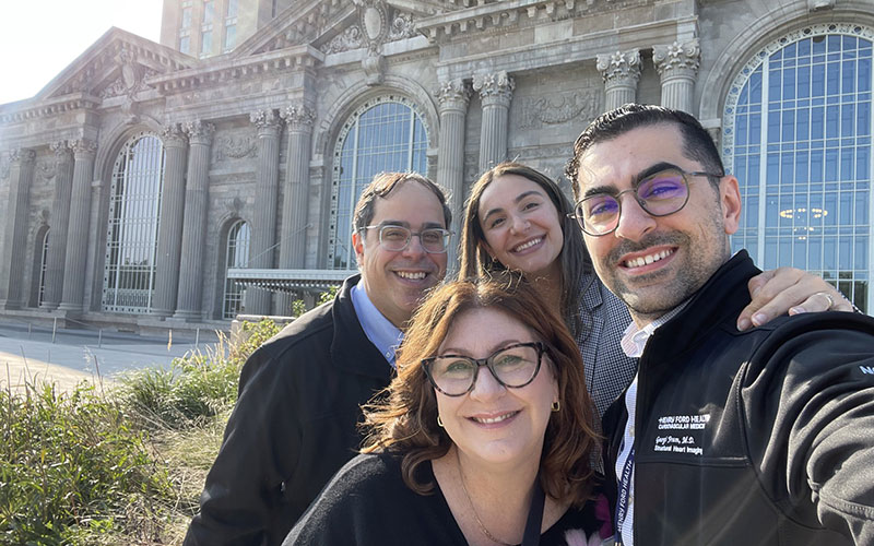 Fellows and faculty at Michigan Central Station