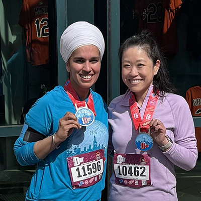 MFM members at a marathon race