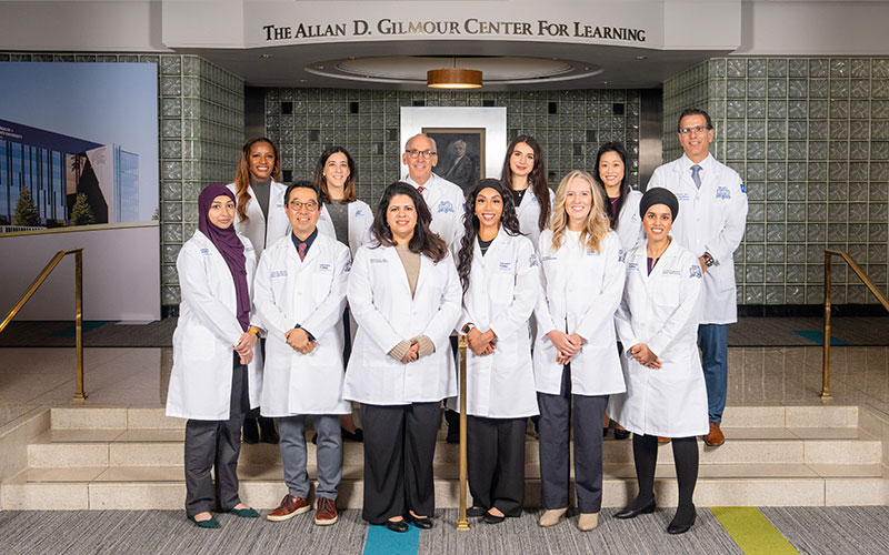 Maternal Fetal Medicine Faculty group wearing white coats