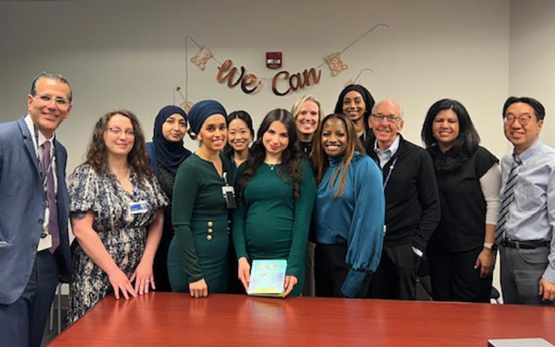 MFM Division celebrating Dr. Hadaya's arrival