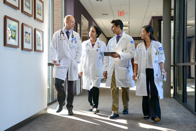 Internal Medicine Residents in Hallway