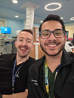 Smiling residents
