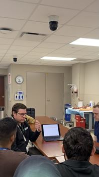 Dr. Boutorwick teaching