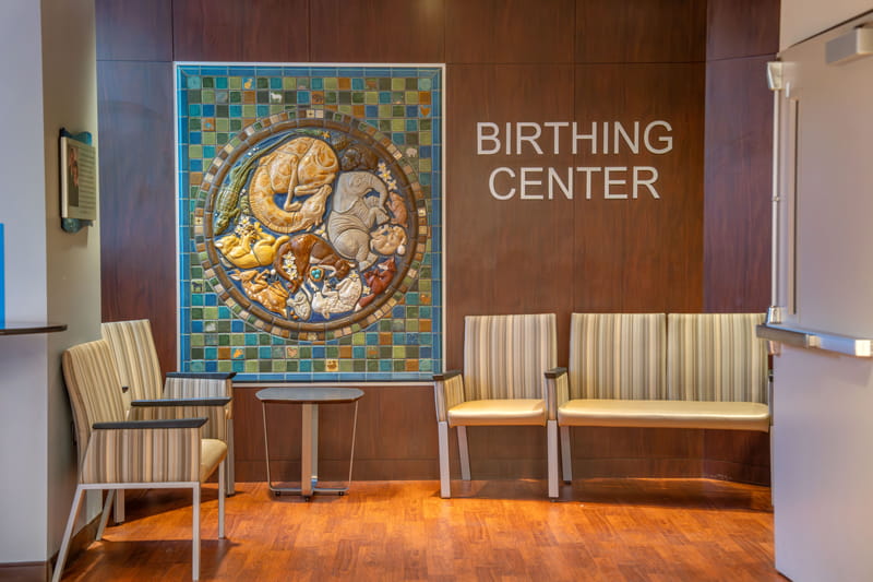 Henry Ford St. John Hospital birthing center waiting room