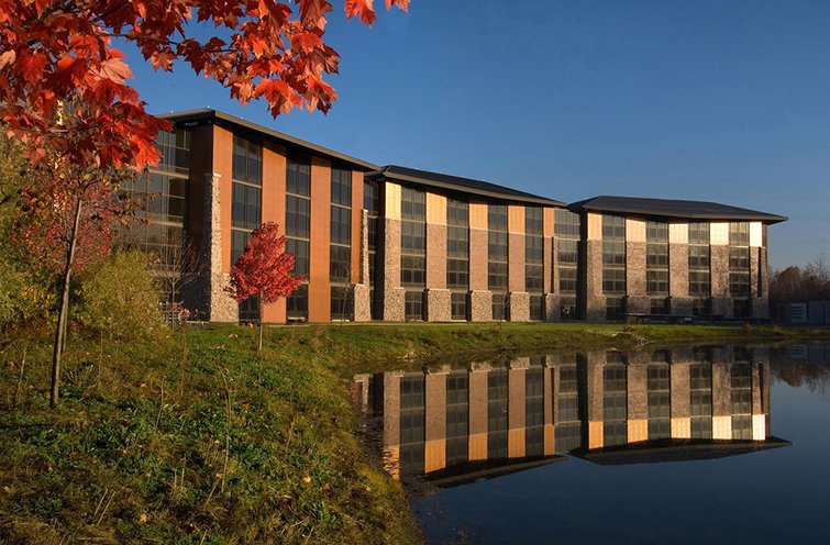 outside pond view henry ford west bloomfield