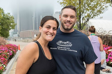 brain tumor patient danielle with dr jim snyder