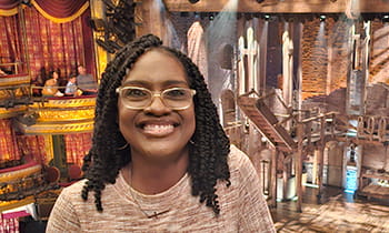 Kathy at the theater