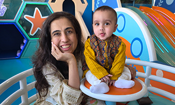 cardiology-patient-amber-playing with-her-son