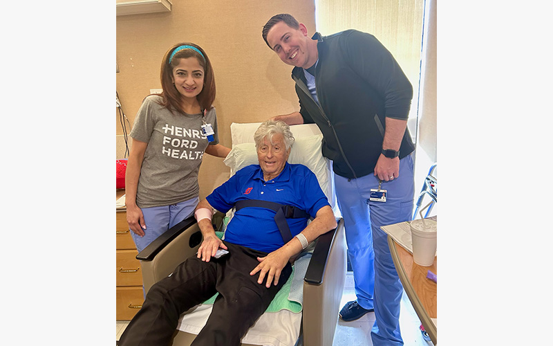 Heart surgery patient Cyril at hospital