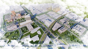 Henry Ford Health Detroit Campus overhead view