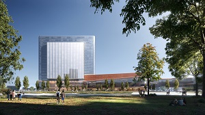 Rendering of Henry Ford Hospital Expansion