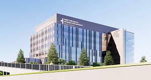 Rendering of Henry Ford Health + Michigan State University Health Sciences Research Center