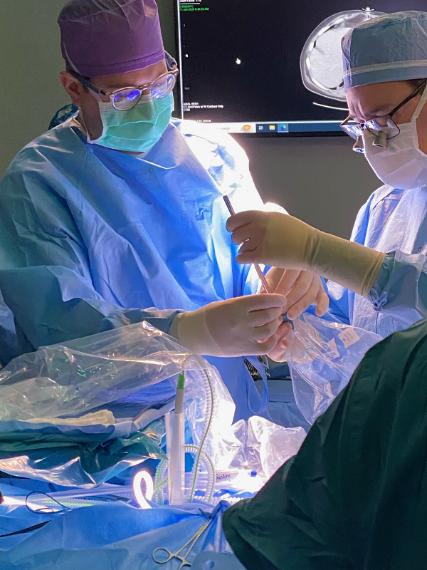 Dr. Richard Berri performed the first-in-Michigan pressurized intraperitoneal aerosolized chemotherapy (PIPAC) laparoscopic surgical treatment on Jan. 15, 2025, at Henry Ford St. John Hospital in Detroit.